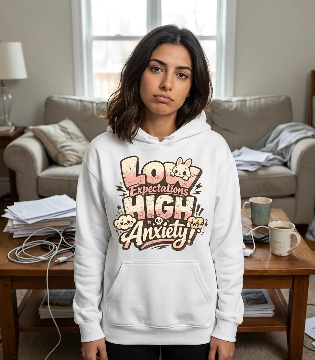 Low Expectations High Anxiety Premium T-Shirt