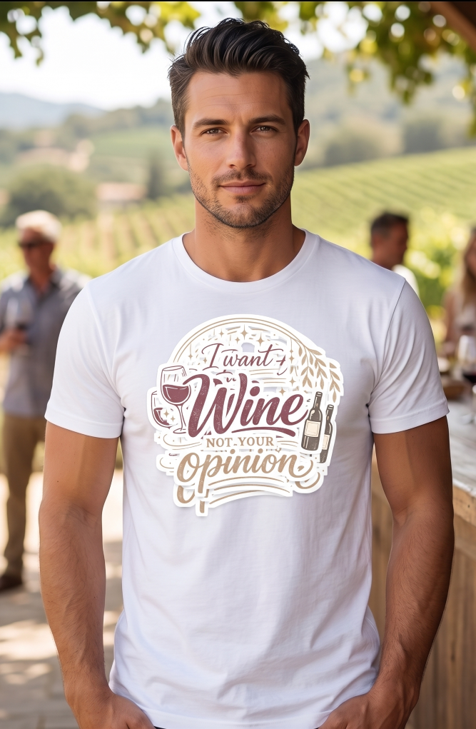 I Want Wine Not Opinion Premium T-Shirt